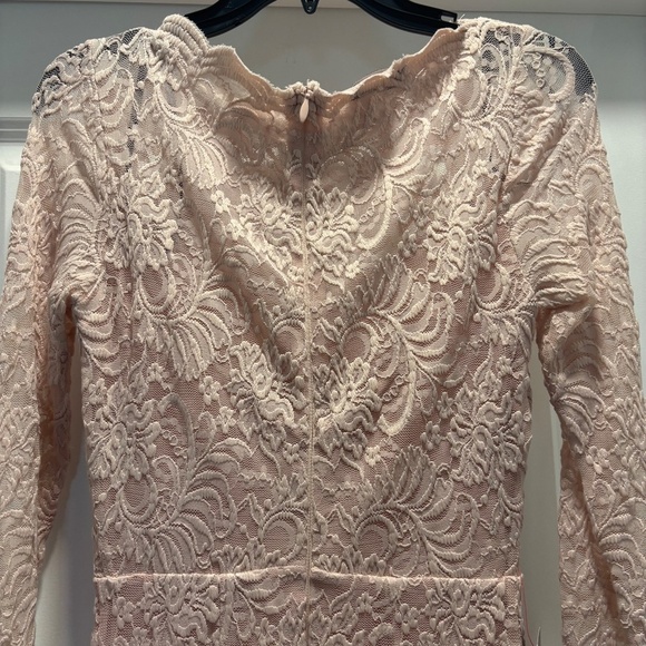 NWT Light Pink Lace Bodycon Mini Dress. - Picture 10 of 11